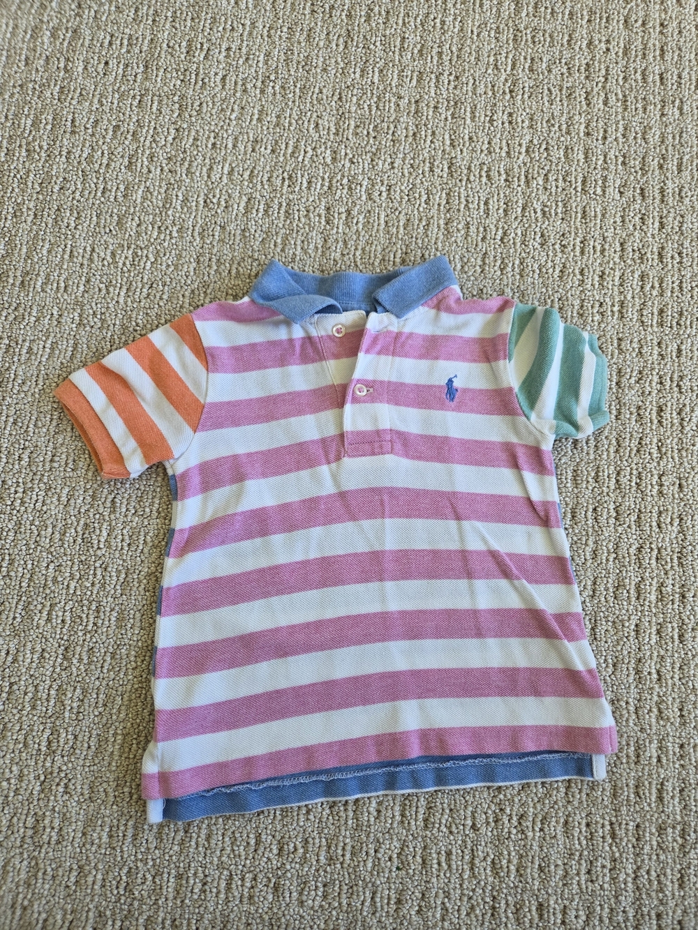 Ralph Lauren Striped Polo Shirt Size 18M